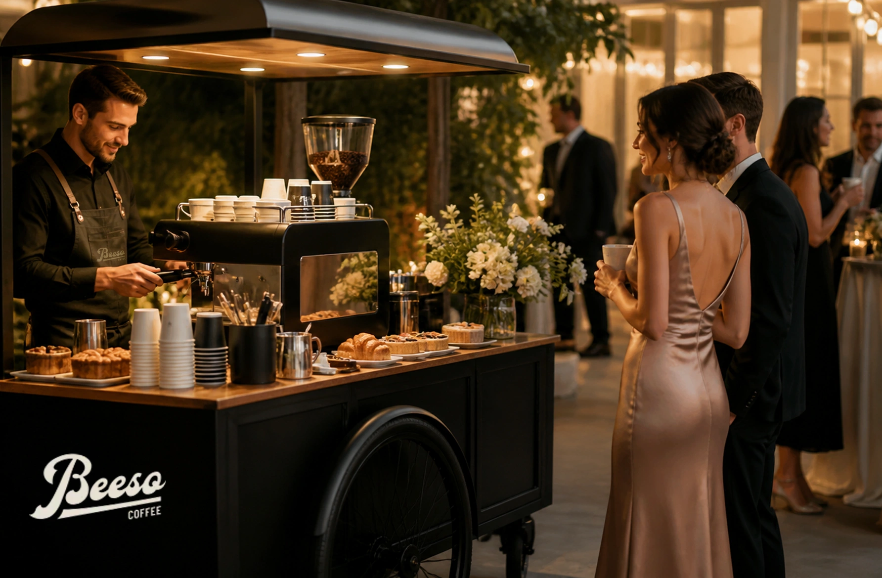 Coffee cart for private parties in Dallas